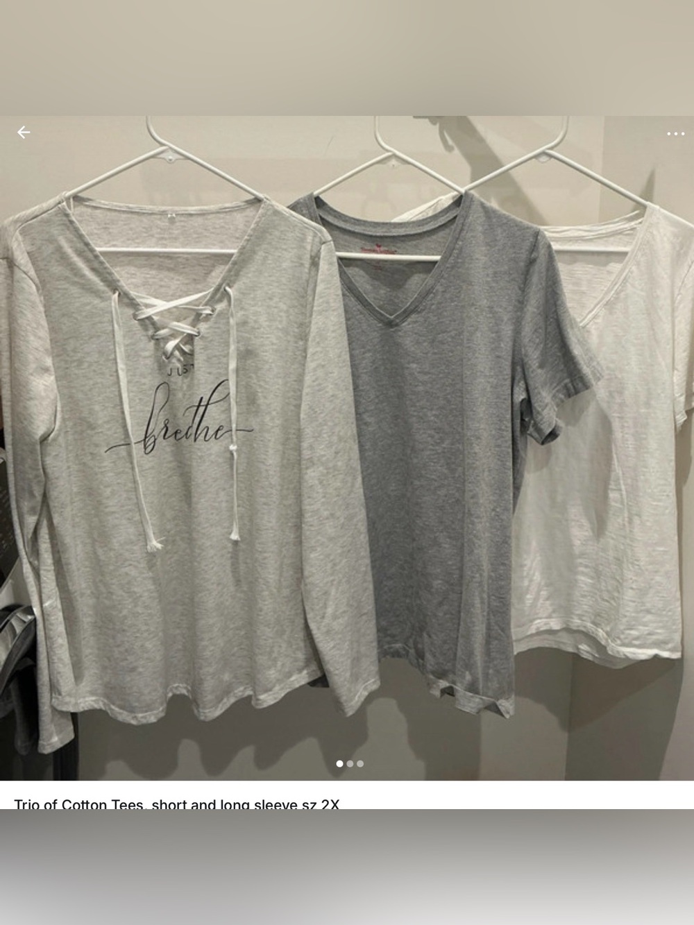 Trio of Tees - Neutral colors